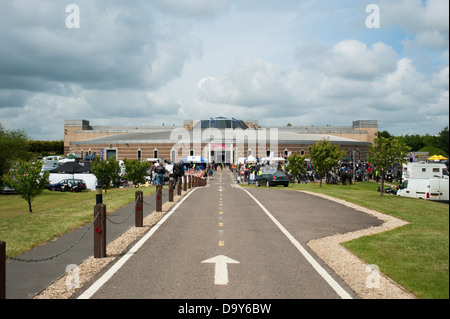 Il vintage moto club di banbury eseguire che avviene all'Heritage Motor Centre a gaydon, Warwickshire, Inghilterra, Regno Unito. Foto Stock