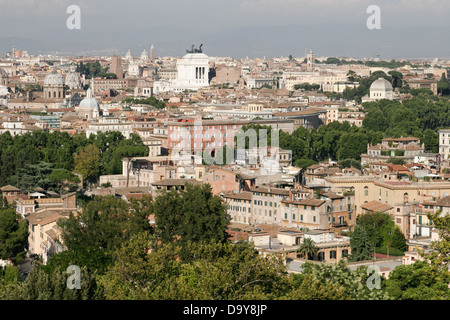 Vista aerea del centro storico di Roma, Roma, Italia Foto Stock