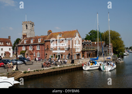 Il Quay fiume Frome Wareham Dorset Engalnd REGNO UNITO Foto Stock