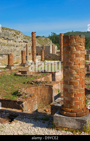 Le rovine romane, Conimbriga, Coimbra, regione di Beiras regione, Portogallo Foto Stock