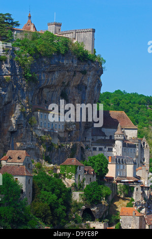 Rocamadour, regione Midi-Pyrenees, lotto Reparto, Francia, Europa Foto Stock