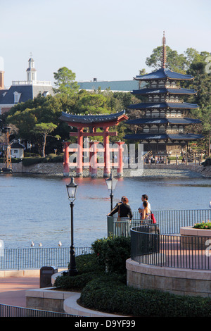 Epcot Center World Showcase, Disney World, a Orlando, Florida. Per solo uso editoriale. Foto Stock