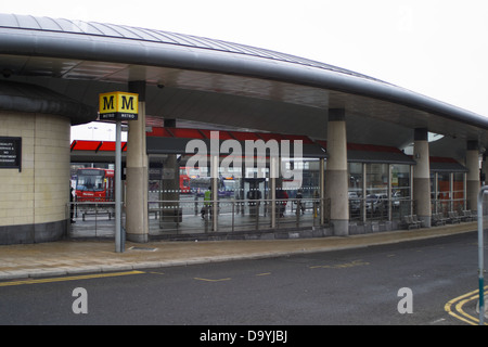 Park Lane stazione bus interchange, Sunderland, tyne and wear, Inghilterra Foto Stock