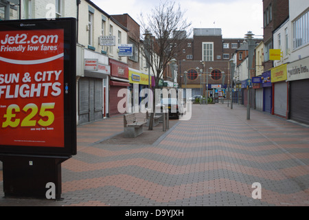 Blandford Street, Sunderland nelle prime ore del mattino. Foto Stock