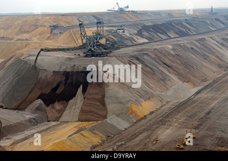 Tagebau (superficie della miniera di carbone di Garzweiler), Nord Reno-Westfalia, Germania Foto Stock