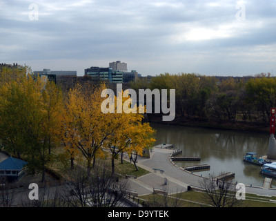 Le forche porto storico in Winnipeg, Manitoba 01 Foto Stock