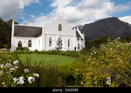 Chiesa olandese riformata, Franschhoek, Sud Africa Foto Stock