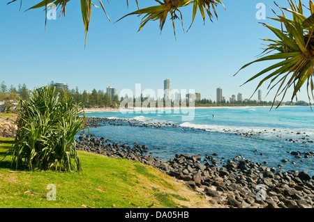 Burleigh Beach, Gold Coast, Queensland, Australia Foto Stock