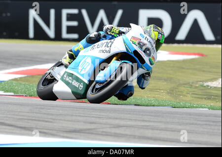 Assen, Paesi Bassi. Il 29 giugno 2013.Pol Espargaro (Tuenti HP 40) durante la gara a TT Circuit Assen. Credito: Gaetano Piazzolla/Alamy Live News Foto Stock