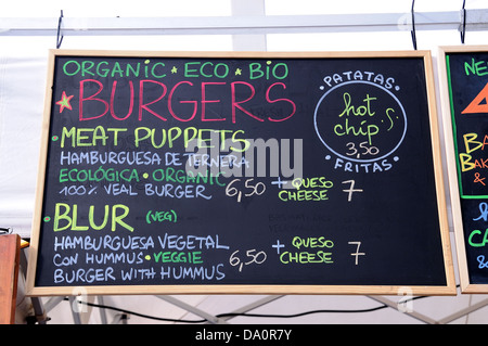 Barcellona - 23 Maggio: gastronomia presso Heineken Primavera Sound 2013 Festival il 23 maggio 2013 a Barcellona, Spagna. Foto Stock