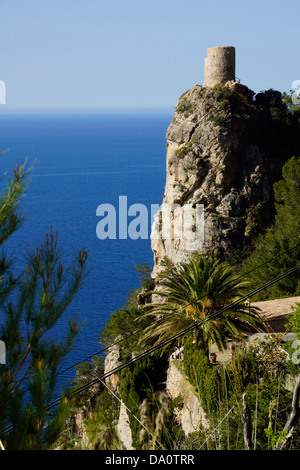 Torre des verger, mirador des ses anime, banyalbufar, Mallorca, Spagna Foto Stock