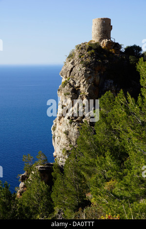 Torre des verger, mirador des ses anime, banyalbufar, Mallorca, Spagna Foto Stock