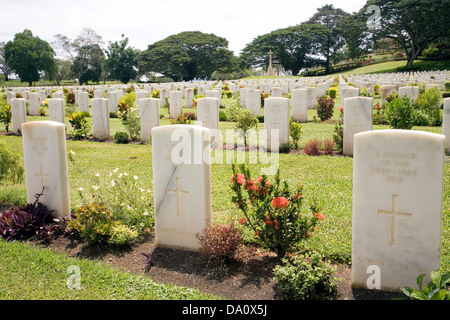 Il Bomana Cimitero di Guerra, vicino a Port Morsbey, Papua Nuova Guinea. Foto Stock