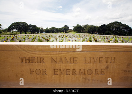 Il Bomana Cimitero di Guerra, vicino a Port Morsbey, Papua Nuova Guinea. Foto Stock