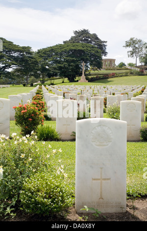 Il Bomana Cimitero di Guerra, vicino a Port Morsbey, Papua Nuova Guinea. Foto Stock