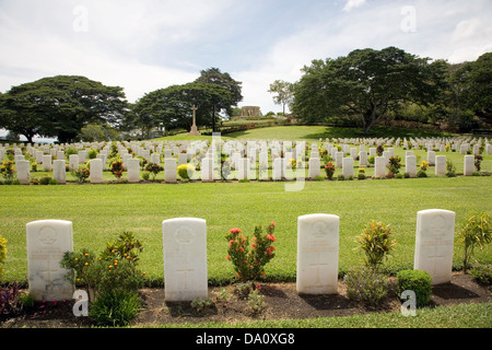 Il Bomana Cimitero di Guerra, vicino a Port Morsbey, Papua Nuova Guinea. Foto Stock