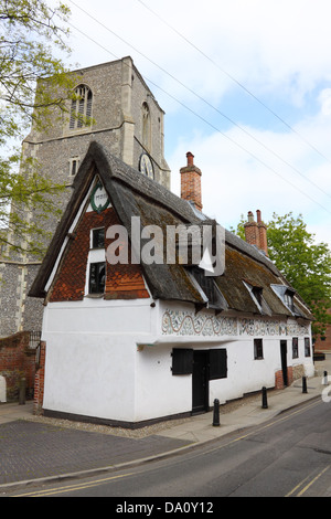 Il vescovo Bonner's cottage museum in Dereham / East Dereham , Norfolk, Inghilterra, Regno Unito Foto Stock