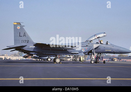 461St Tactical Fighter Training Squadron McDonnell Douglas F-15E-43-MC Strike Eagle 1990 87-172 Foto Stock