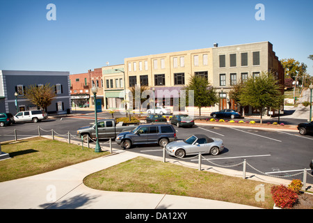 Historic Courthouse Square in Laurens, Carolina del Sud. Foto Stock