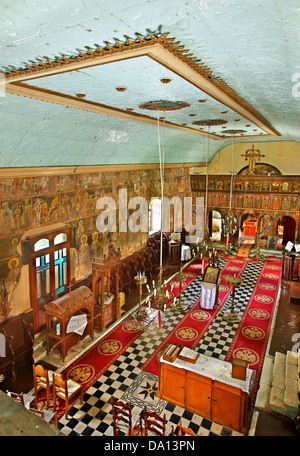 La chiesa di Panagia (Vergine) a Anogi village, Itaca ("Itaca"), isola, mare Ionio, Eptanisa, Grecia. Foto Stock