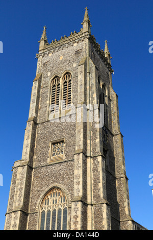 Cromer chiesa torre, Norfolk, Inghilterra UK, torri in inglese Foto Stock