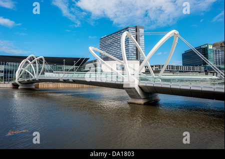 Il Docklands sulla frangia del centro cittadino di Melbourne in Australia. Foto Stock