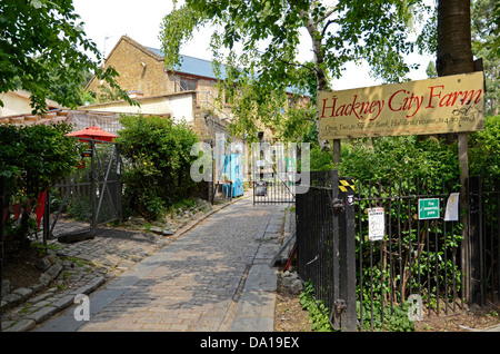 L'Hackney City Farm nella zona est di Londra Foto Stock