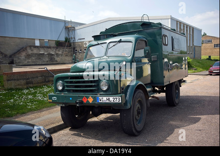 Esercito Tedesco Hanomag carrello in Newport, Isle of Wight, Regno Unito Foto Stock