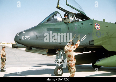 353d TFS A-10 Fairchild Republic A-10A Thunderbolt II 78-0675 Foto Stock