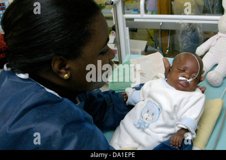 NEONATOLOGIA Foto Stock