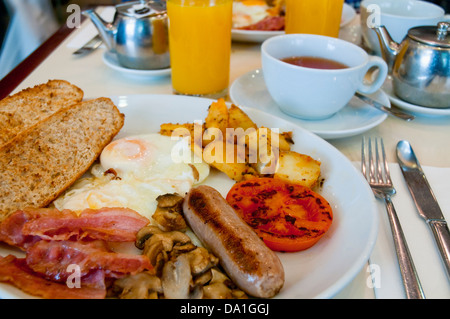 Prima colazione inglese. Chiudere la vista. Foto Stock