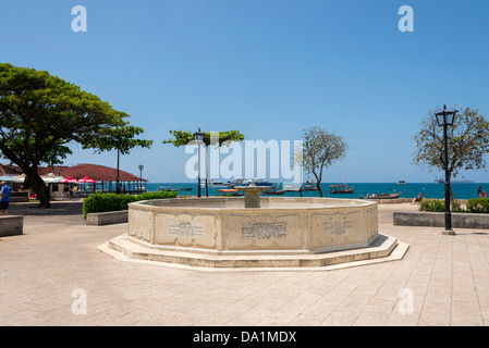 Giardini di Forodhani Stone Town Zanzibar, Repubblica Unita di Tanzania, Africa orientale. Foto Stock