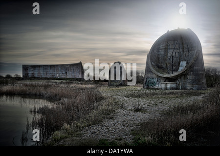 Suono di specchi alle Denge vicino a Dungeness Foto Stock