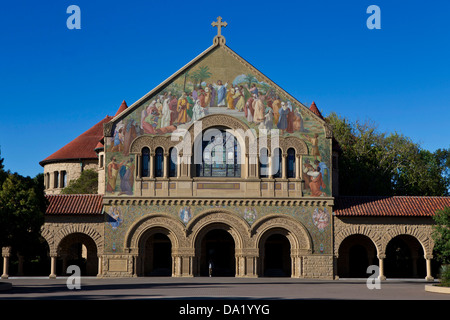 La chiesa commemorativa, sui principali quad, Stanford University, Stanford, in California, Stati Uniti d'America Foto Stock