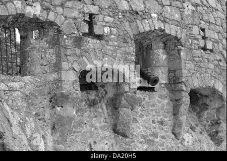 Castello di Mont Orgueil a Jersey nelle isole del Canale. Foto Stock