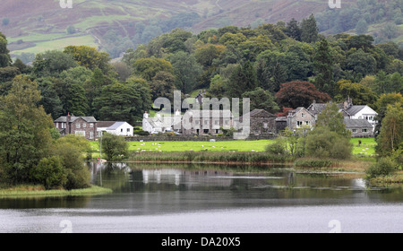 Grasmere nel Lake District inglese Foto Stock