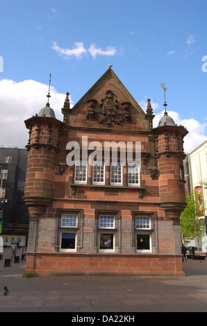 Antico ingresso della metropolitana di St Enoch Square a Glasgow, Scozia Foto Stock