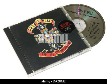 Guns n' Roses Appetite for Destruction album su CD Foto Stock