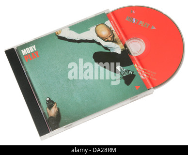 Moby riprodurre album su CD Foto Stock