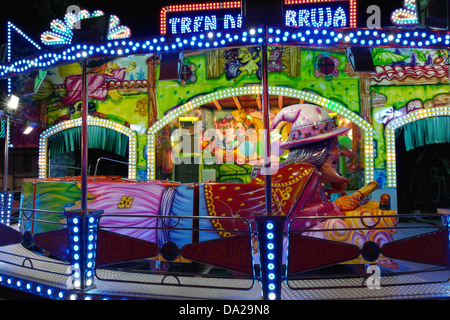 Festival celebrazioni in San Juan, della fiera per la festa di San Giovanni Battista la maggior parte festa popolare in Andalusia Foto Stock