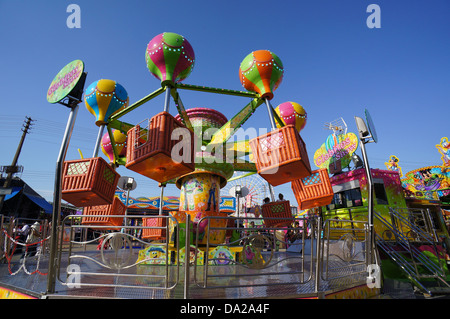 La fiera di Aprile di Siviglia, (Feria de abril de Sevilla), fiera carosello di Siviglia sulla fiera di aprile, 2013 Siviglia, Spagna Foto Stock