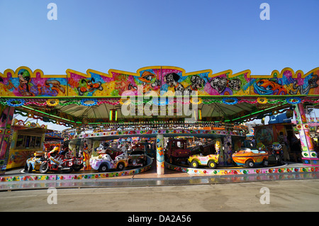 La fiera di Aprile di Siviglia, (Feria de abril de Sevilla), fiera carosello di Siviglia sulla fiera di aprile, 2013 Siviglia, Spagna Foto Stock