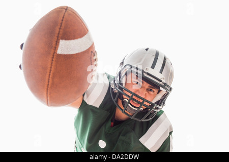 Ritratto di giocatore di football americano Foto Stock