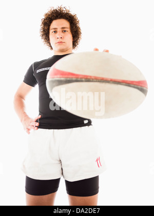 Ritratto di giocatore di rugby Foto Stock