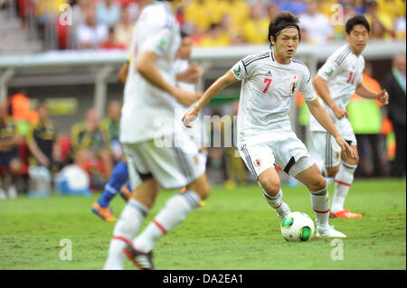 Yasuhito Endo (JPN), 15 giugno 2013 - Calcio : FIFA Confederations Cup Brasile 2013 Gruppo una corrispondenza tra il Brasile 3-0 Giappone a Estadio Nacional a Brasilia, Brasile. (Foto di Takahisa Hirano/AFLO) Foto Stock