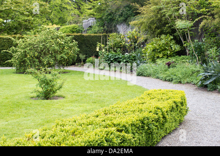 Un parco all'interno di Farmleigh House, Phoenix Park di Dublino, Irlanda. Foto Stock