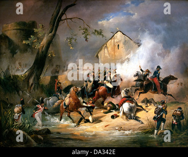 Bataille - Battaglia di Orazio Vernet 1789-1863 Francia - Francese Foto Stock