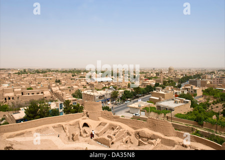 Asia, Iran, Meybod, vista città Foto Stock