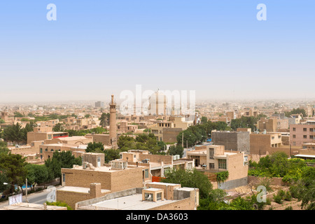 Asia, Iran, Meybod, vista città Foto Stock