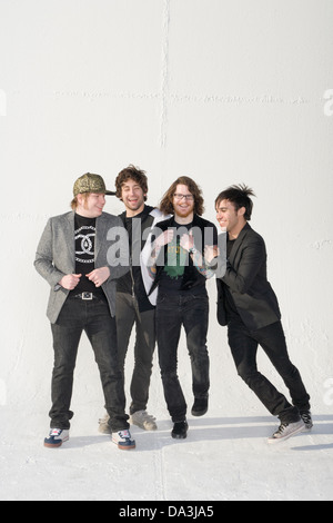 LOS ANGELES, CA - 23 giugno: Fall Out Boy a Los Angeles, California, negli Stati Uniti il 21 febbraio 2007. Foto Stock